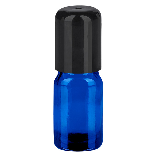 5 ml roll-on-flaska svart standardlock BlueLine UT18/5