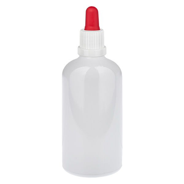 100 ml pipettflaska vit/röd originalförsegling WhiteLine UT18/100 100 ml pipettflaska vit/röd originalförsegling WhiteLine UT18/100