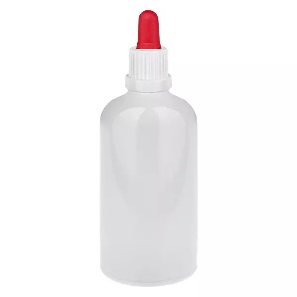 100 ml pipettflaska vit/röd originalförsegling WhiteLine UT18/100 100 ml pipettflaska vit/röd originalförsegling WhiteLine UT18/100