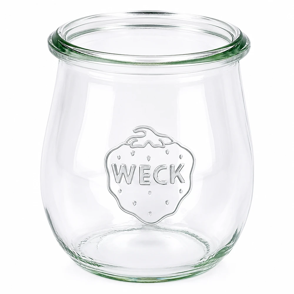 220ml tulpanburk WECK RR60 WECK tulpanburk 220ml RR60 med lock transparent konserveringsburk för konservering och förvaring av mat