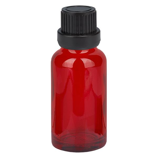 20ml flaska 11mm skruvkork svart sabotagesäkert lock RedLine UT18/20