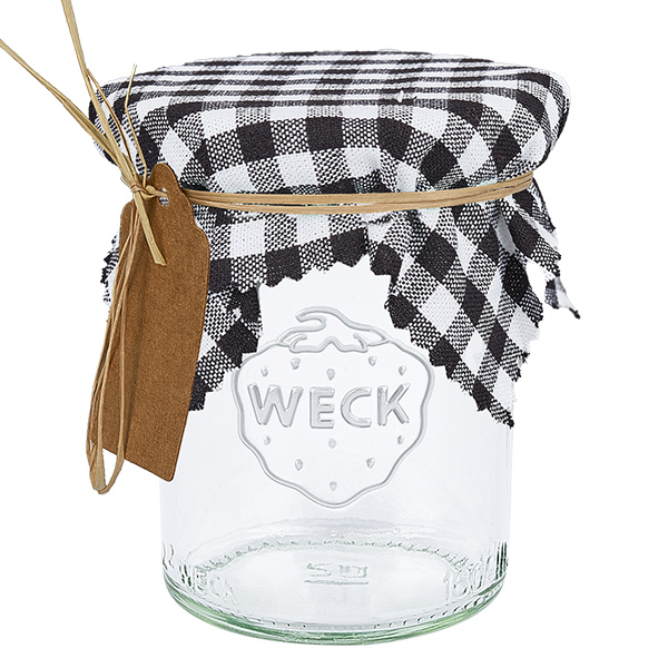 Smyckes servett i svart rutmönster, 12 cm kvadratisk