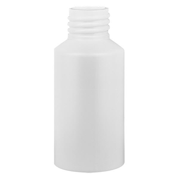 Apoteksflaska HDPE 50ml vit, utan lock Apoteksflaska HDPE 50ml vit, utan lock