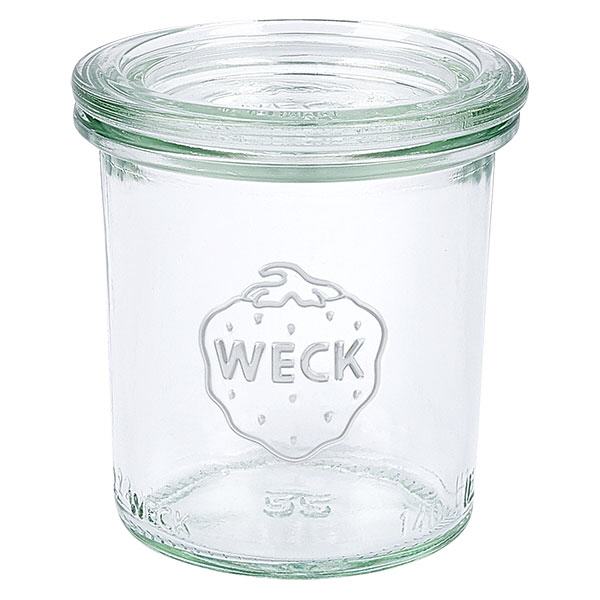140 ml Krossade glasögon med glaslock WECK RR60