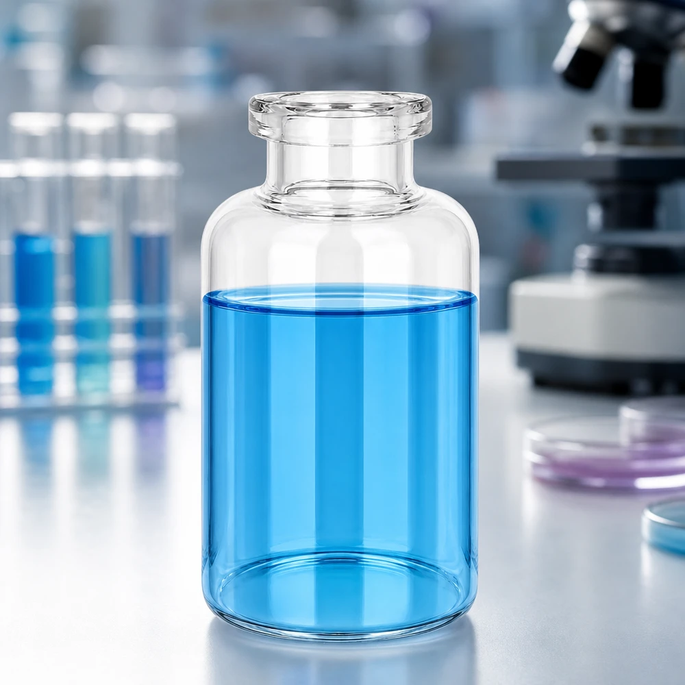 Injektionsflaska klarglas 30ml Hochwertige Injektionsflasche Klarglas 30ml für Injektionslösungen in klinischer Laborumgebung