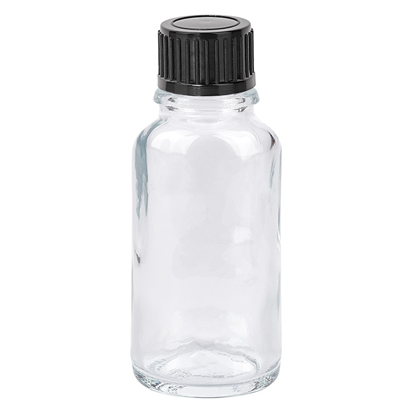 20ml flaska 11mm skruvkork svart standard ClearLine UT18/20 20ml flaska 11mm skruvkork svart standard ClearLine UT18/20