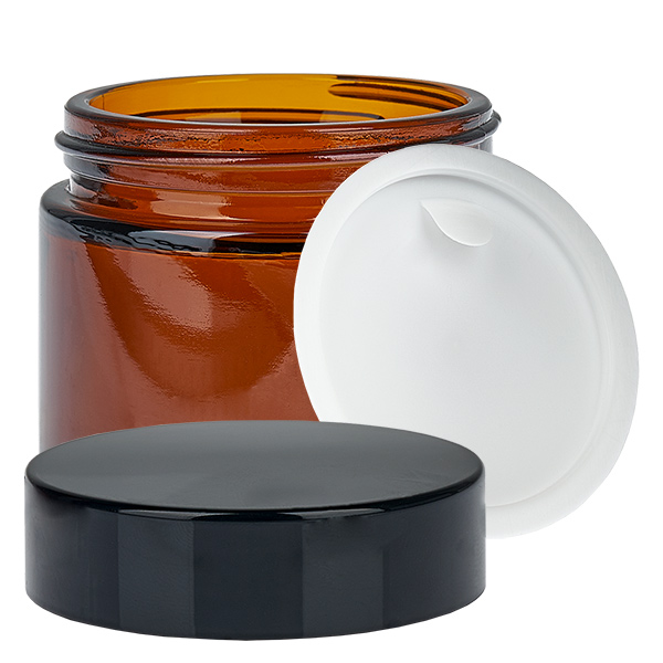 Glasburk 60ml brun med UNiTWIST-insatslock Glasburk 60ml brun med UNiTWIST-insatslock