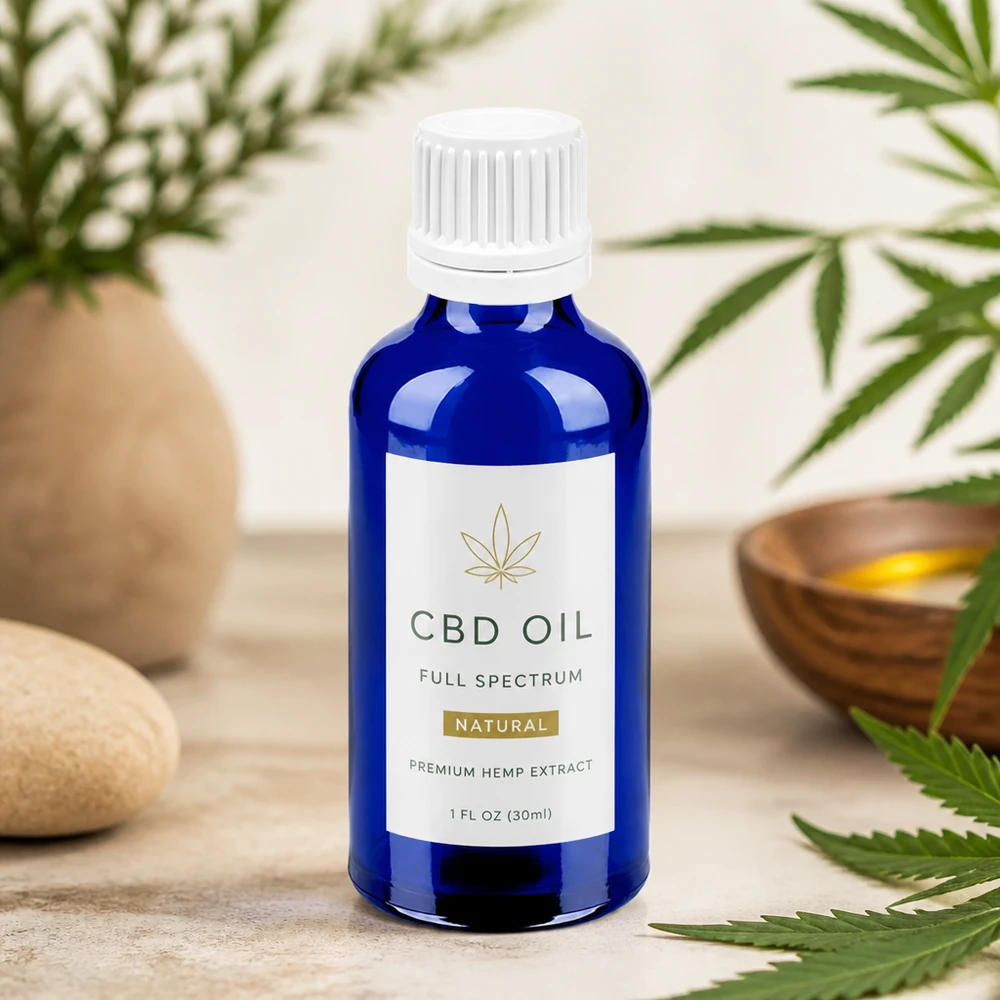 50 ml Droppflaska 0,7 mm vit med säkerhetsförslutning BlueLine UT18/50 50 ml droppflaska vit med 0,7 mm öppning för exakt dosering av CBD-olja och naturprodukter
