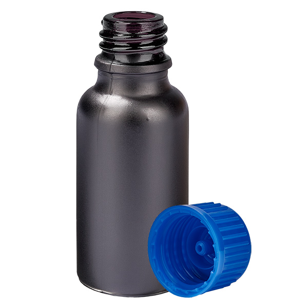 20ml flaska 11mm skruvkork blå standard BlackLine UT18/20 20ml flaska 11mm skruvkork blå standard BlackLine UT18/20