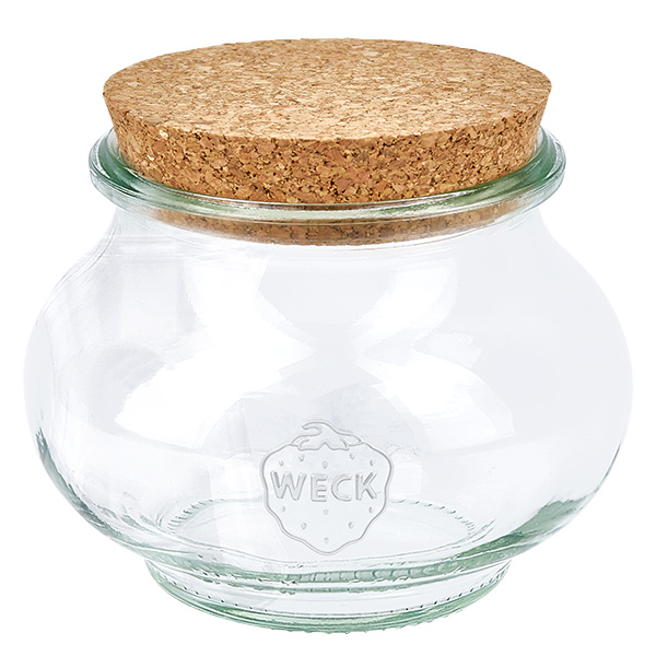 220ml WECK RR60 smyckesburk med kork natur
