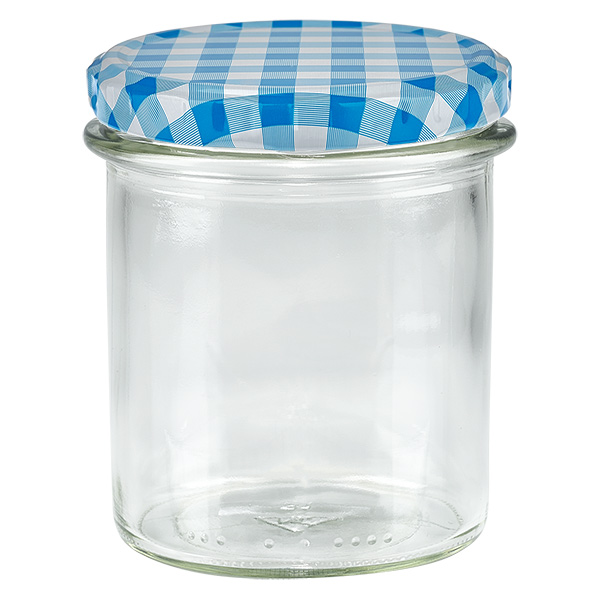 350 ml Krossade glasögon + BasicSeal-lock blå/vit UNiTWIST