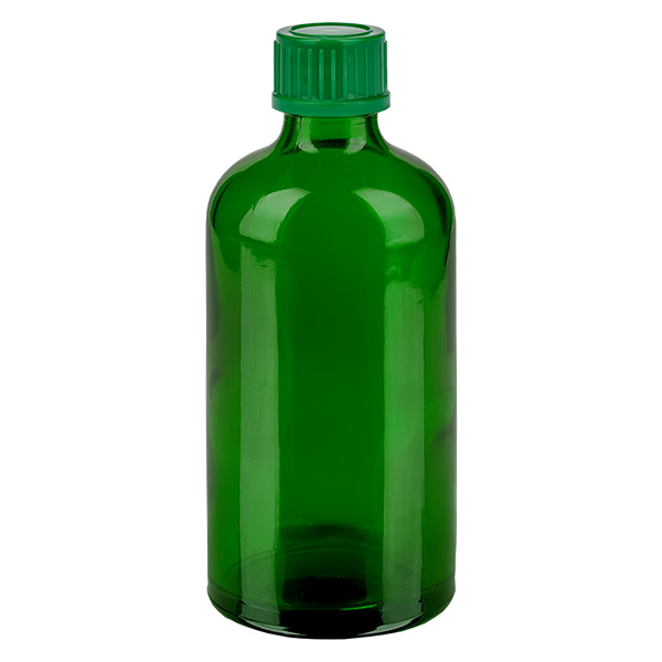 100ml flaska 11mm skruvkork grön Standard GreenLine UT18/100