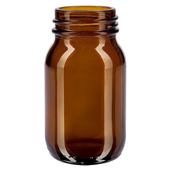 100ml bärnstensglasflaska med bred hals