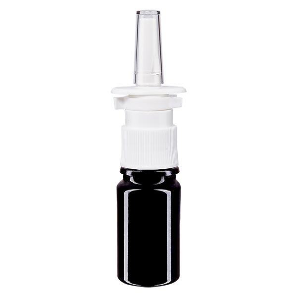 Apoteksflaska violett 5ml nasal atomiserare vit standard Apoteksflaska violett 5ml nasal atomiserare vit standard