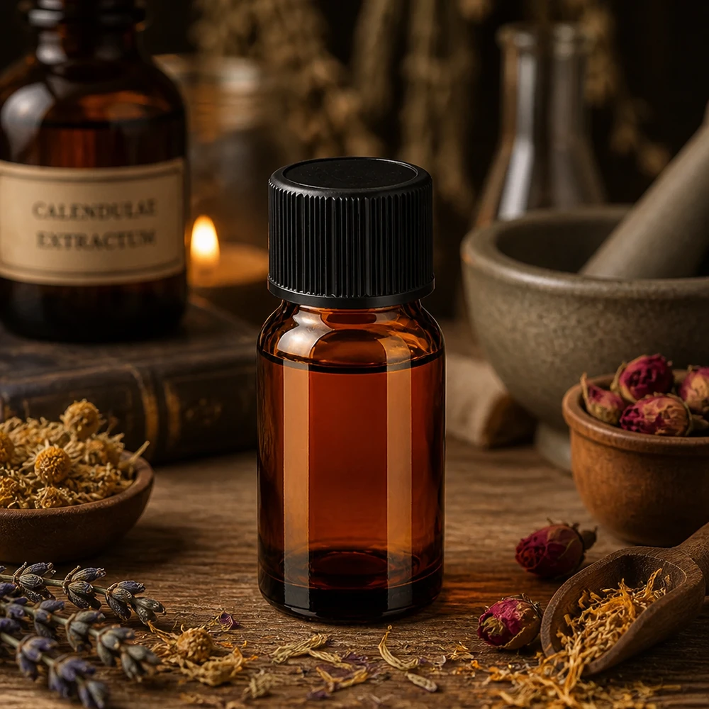 10 ml BrownLine droppflaska med UV-skydd genom brunt glas för aromaterapi och naturkosmetik