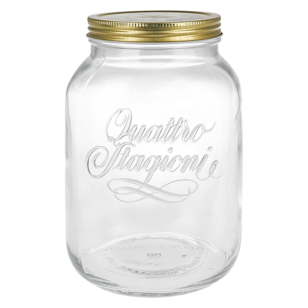3000ml rund burk "Quattro Stagioni" med lock