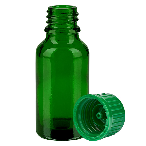 20 ml flaska 11 mm skruvkork grön Standard GreenLine UT18/20 20 ml flaska 11 mm skruvkork grön Standard GreenLine UT18/20