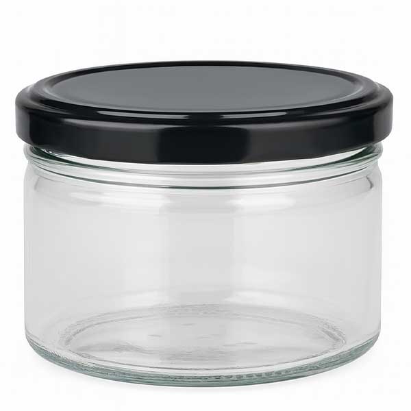 540ml rund burk med BasicSeal-lock svart UNiTWIST