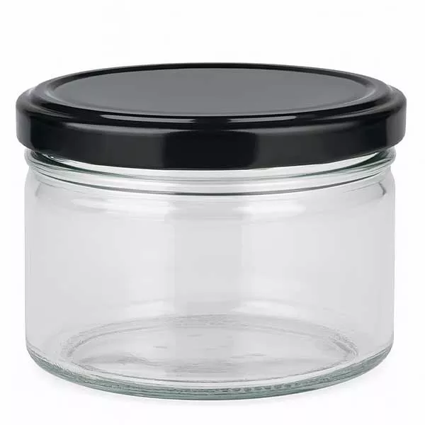 540ml rund burk med BasicSeal-lock svart UNiTWIST