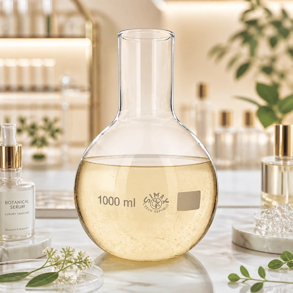 Laboratoriekolv 1000 ml med stor öppning för enkel rengöring och optimal åtkomlighet
