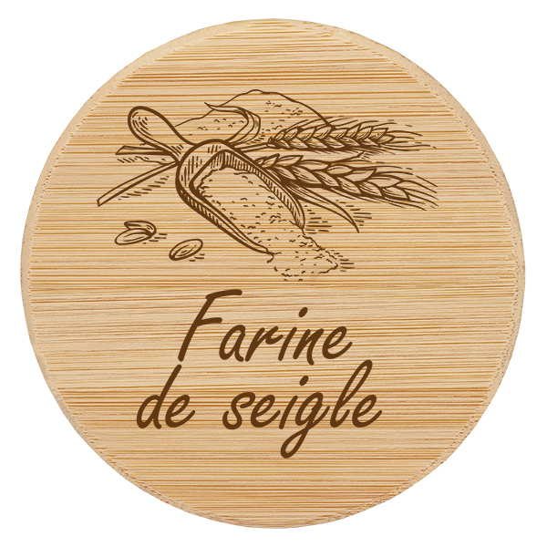 Träställ farine de seigle för WECK RR100 Träställ farine de seigle för WECK RR100