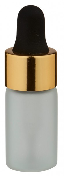 3ml Pipettflaska frost guld/svart UT13/3 UNiTWIST