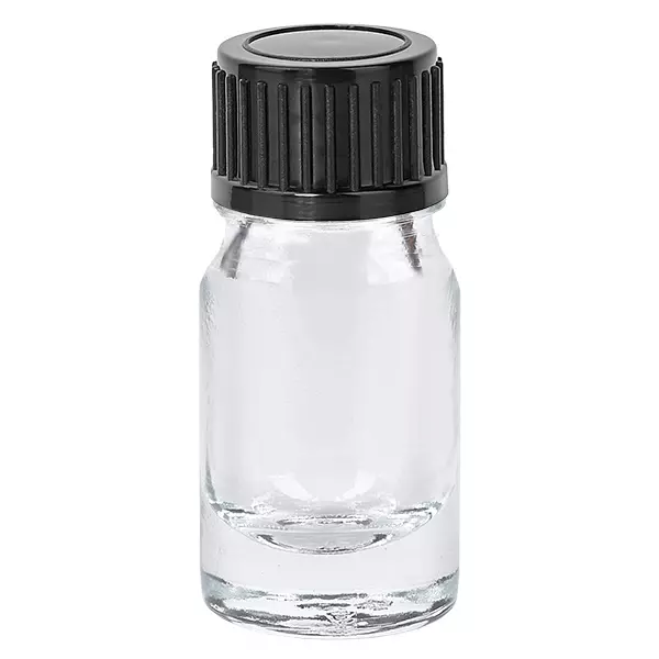 5ml flaska 11mm skruvkork svart standard ClearLine UT18/5 5ml flaska 11mm skruvkork svart standard ClearLine UT18/5