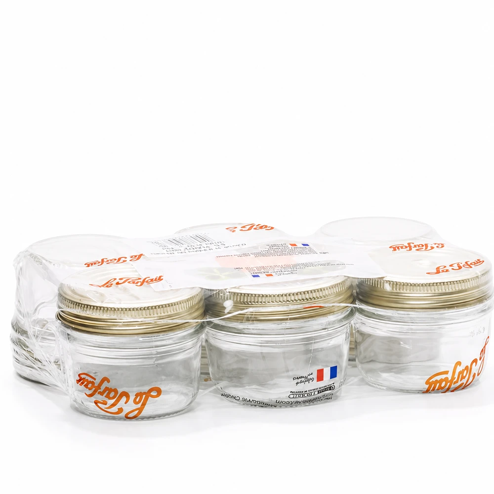 245 ml Familia Wiss-glas med 2-delat locksystem Le Parfait konserveringsburkar set om 6