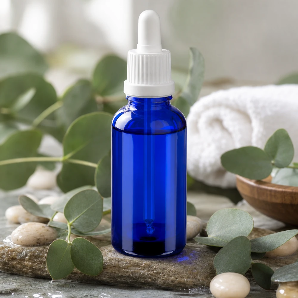 30 ml pipettflaska med exakt dropplock BlueLine UT18 DIN18-gänga för exakt dosering