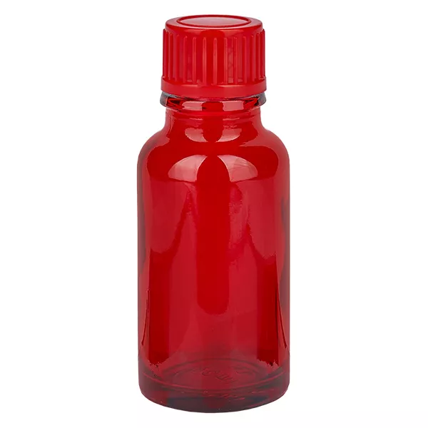 20ml flaska 11mm skruvkork röd standard RedLine UT18/20 20ml flaska 11mm skruvkork röd standard RedLine UT18/20