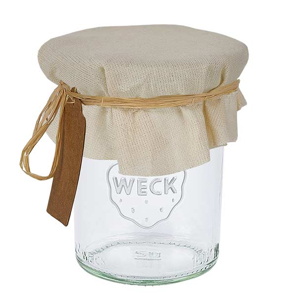 Tyg smycken doily kräm ø13cm rund