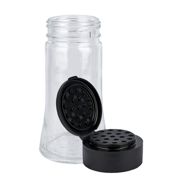 Salt/kryddburk 95ml med shaker svart