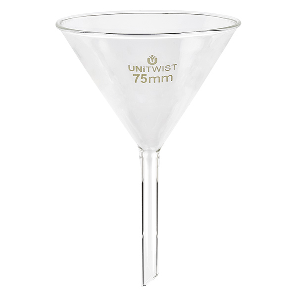 Glas trattore ø75 mm borosilicato UNiTWIST