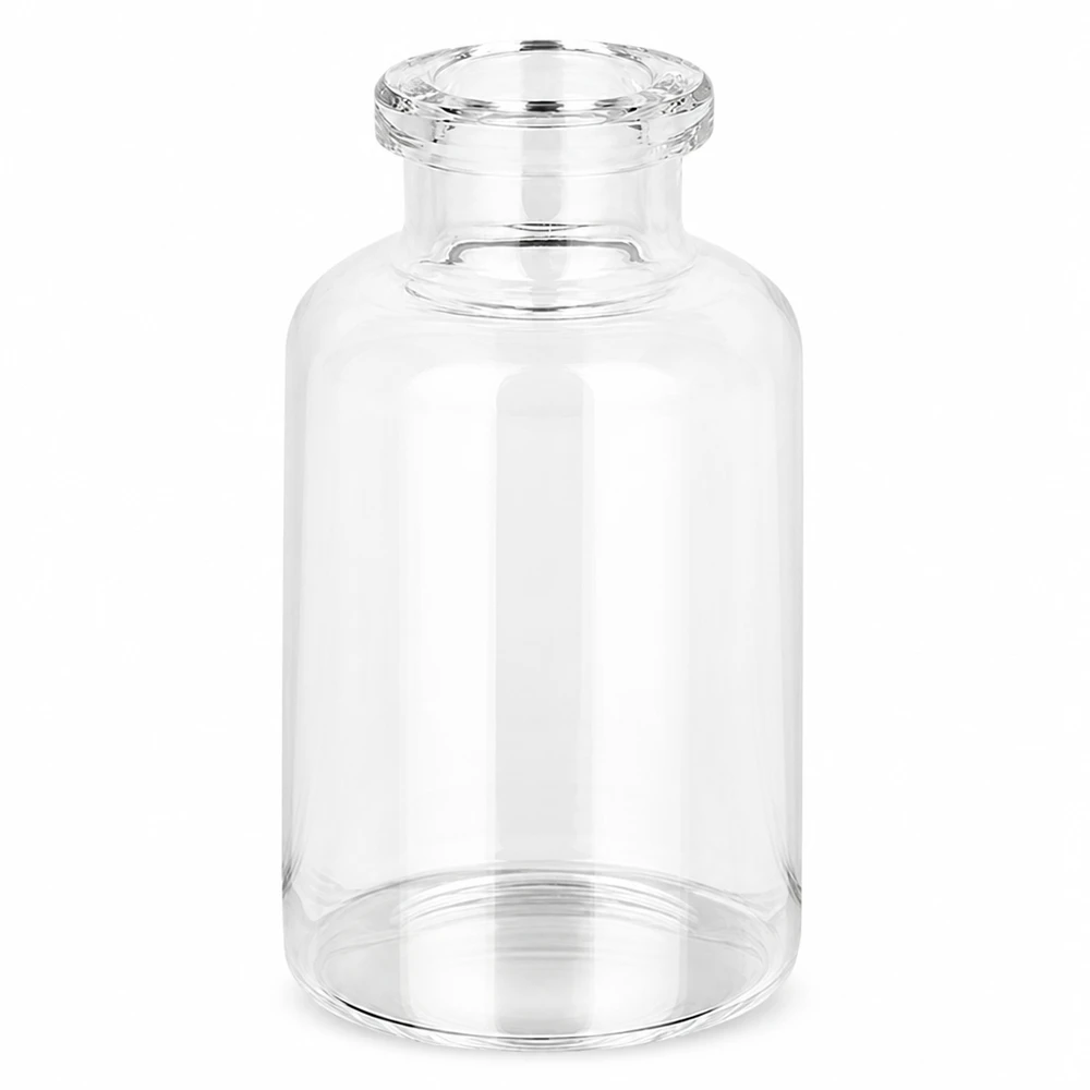 Injektionsflaska klart glas 20ml Pharmazeutische Klarglasflasche 20ml für Injektionspräparate mit typischer Vialdosierform