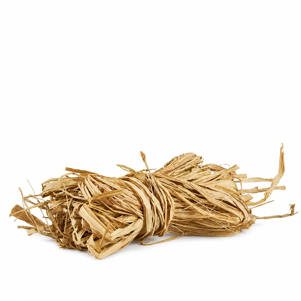 Naturligt bast för dekoration, 30 g Naturlig raffia för dekoration 30 g naturliga raffiafibrer i gyllene beige för dekoration och hantverksprojekt
