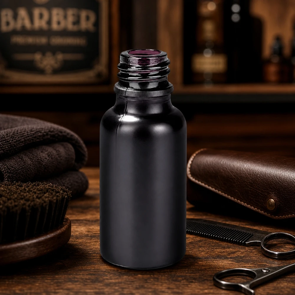 20ml apoteksflaska BlackLine UT18/20 UNiTWIST Matt 20 ml apoteksflaska BlackLine UT18/20 med elegant ytfinish för barbershop-produkter