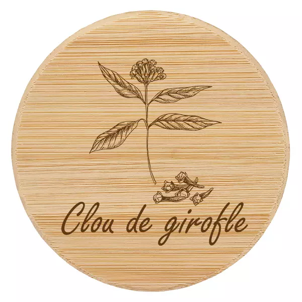 Couvercle i trä "clou de girofle" till WECK RR60 Couvercle i trä "clou de girofle" till WECK RR60
