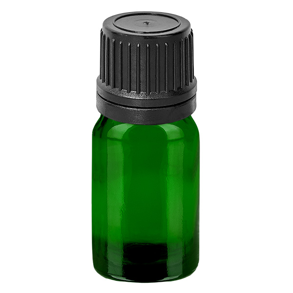 5ml Droppflaska 1mm svart med självhäftande förslutning GreenLine UT18/5