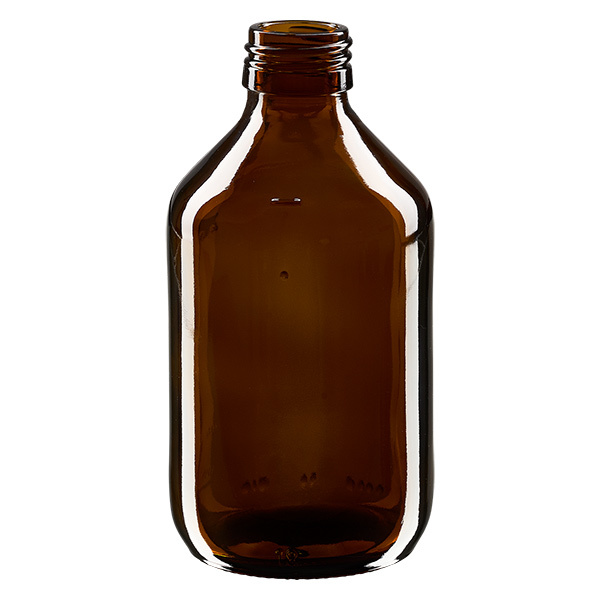 250ml medicinflaska brun, utan lock PP28 ApoGlas