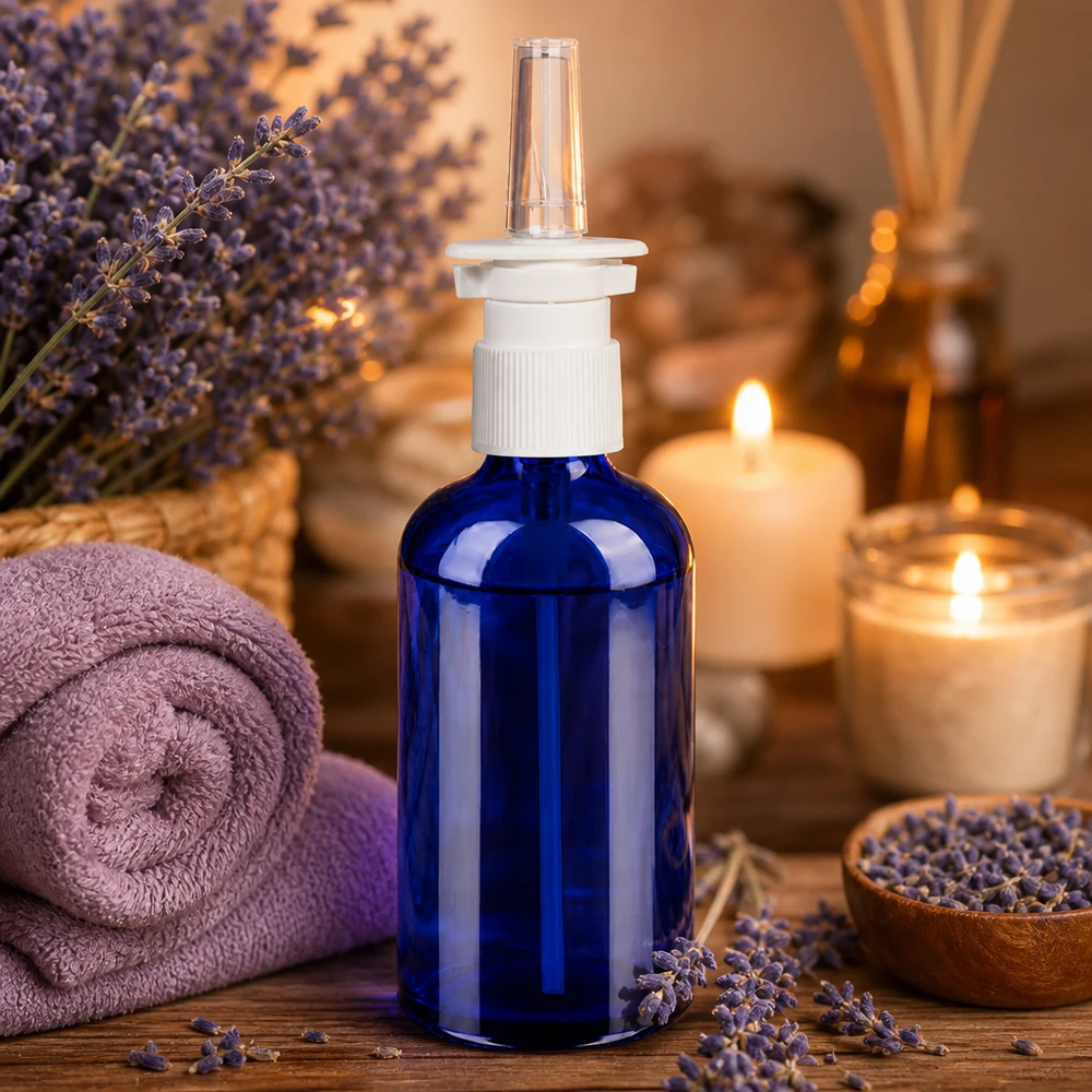 100ml nässprayflaska svart vit/transparent standardlock BlueLine UT18/100 Nässprayflaska 100 ml med genomskinligt sprayhuvud och ergonomisk design för enkel dosering