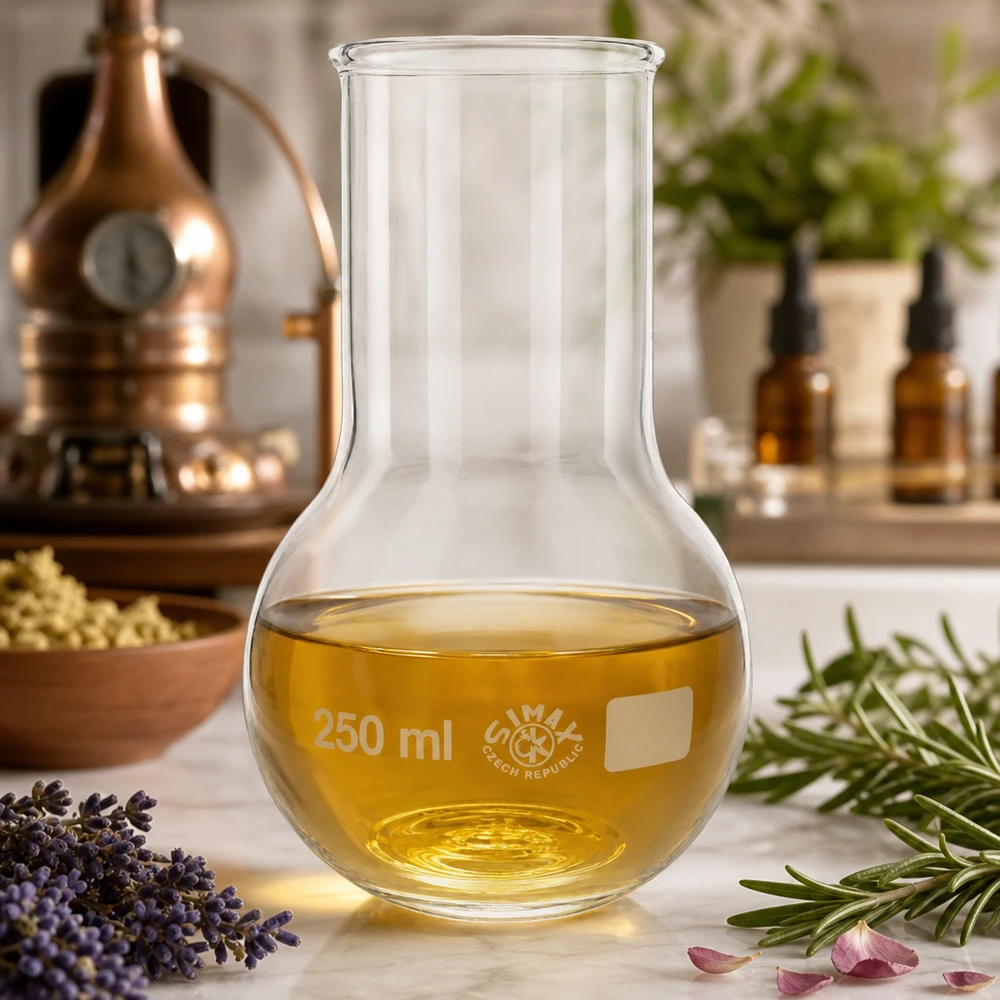 Höftkolv 250 ml bred hals 250 ml kolv med guldinnehåll och bred hals för destillering och laboratorieexperiment