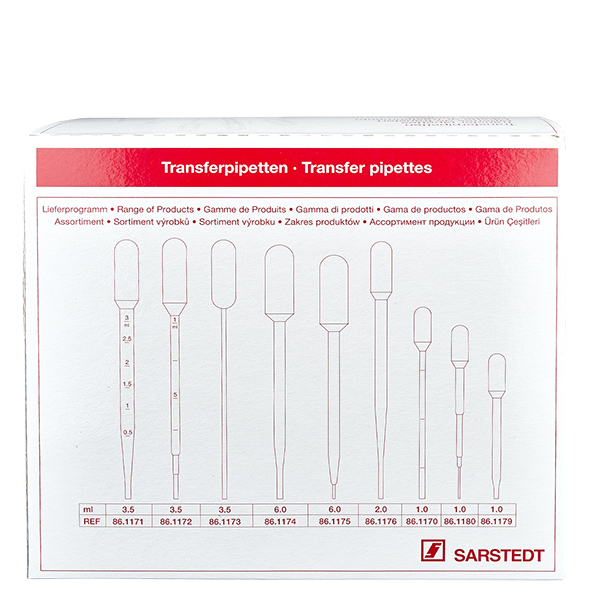 3,5 ml överföringspipett (155x12,5 mm) oh. Gradering 3,5 ml överföringspipett (155x12,5 mm) oh. Gradering