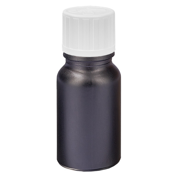 10ml flaska 11mm skruvkork vit standard förslutning BlackLine UT18/10 10ml flaska 11mm skruvkork vit standard förslutning BlackLine UT18/10