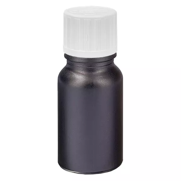 10ml flaska 11mm skruvkork vit standard förslutning BlackLine UT18/10 10ml flaska 11mm skruvkork vit standard förslutning BlackLine UT18/10
