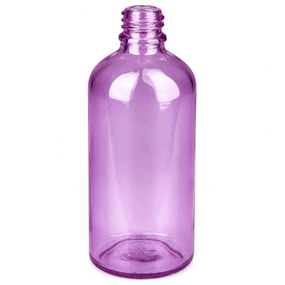 100 ml nässprayflaska vit/transparent standard PurpleLine UT18/100 Lila nässprayflaska 100 ml av PET-material med UT18-standardgänga för medicinska tillämpningar