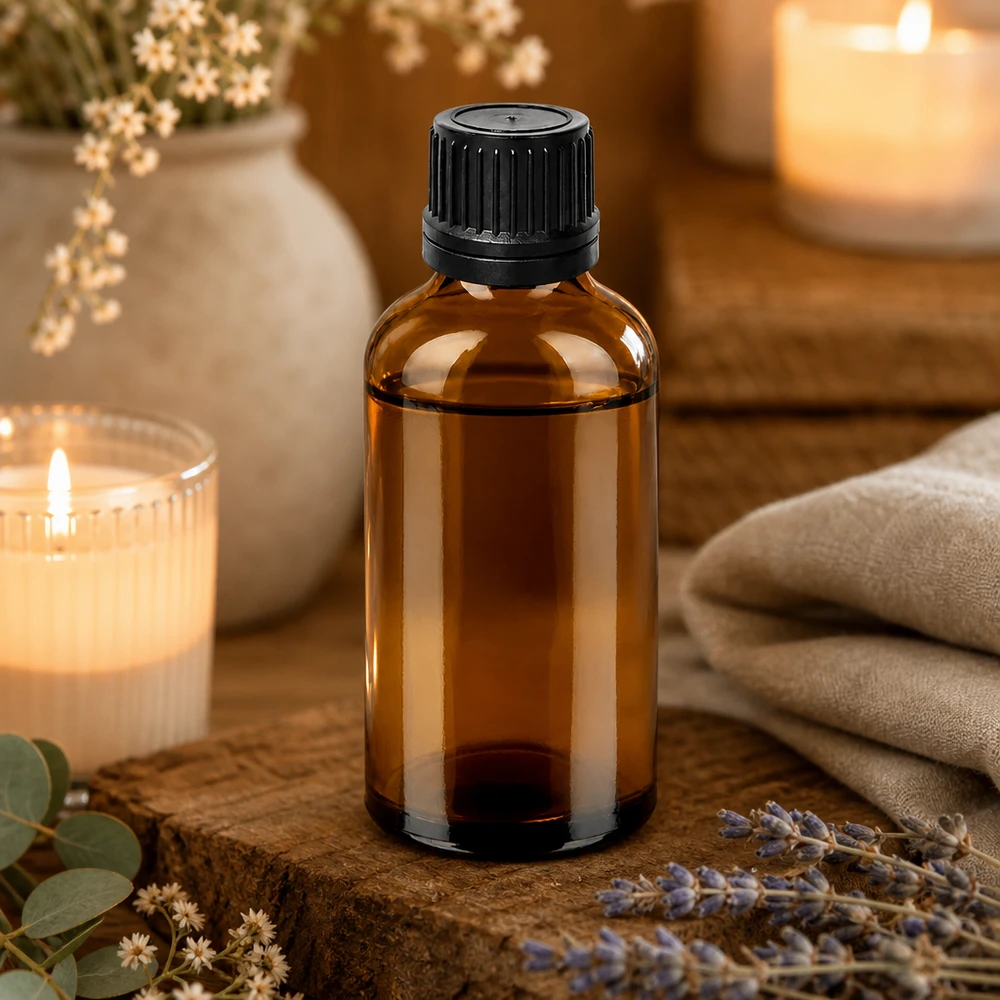 50ml Droppflaska 1mm svart med säkerhetsförslutning BrownLine UT18/50 Högkvalitativ 50 ml glasflaska med svart skruvlock för professionella tillämpningar