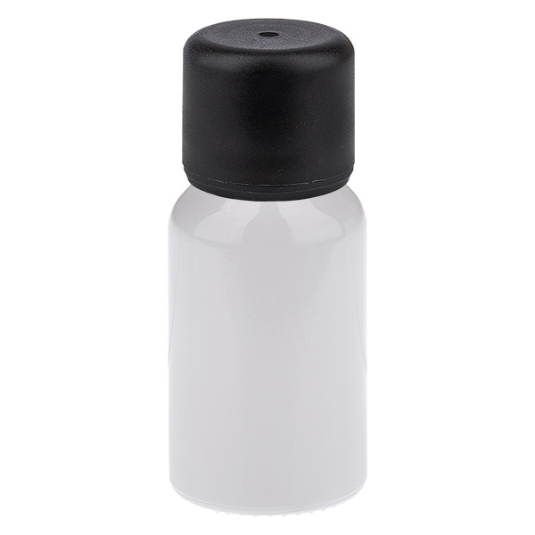 10 ml flaska 6 mm skruvkork svart standard WhiteLine UT18/10 10 ml flaska 6 mm skruvkork svart standard WhiteLine UT18/10