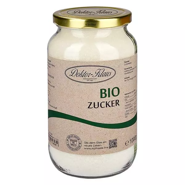 Ekologiskt socker 1000g Doktor-Klaus noWaste