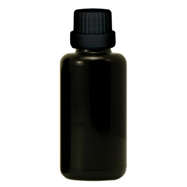 Apoteksflaska violett 30ml skruvkork svart säkerhetsförslutning Apoteksflaska violett 30ml skruvkork svart säkerhetsförslutning