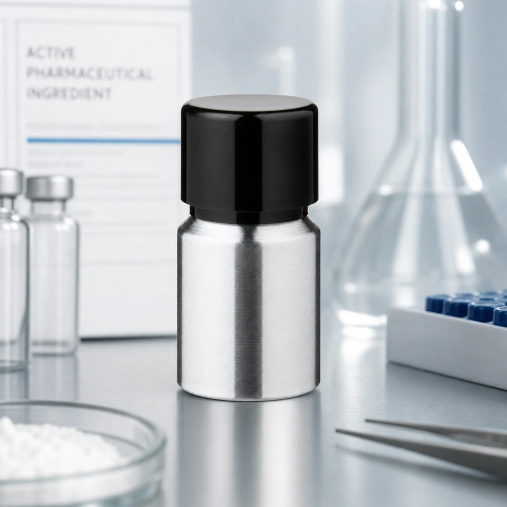 Högkvalitativ 10 ml aluminiumflaska med borstad yta och praktiskt skruvlock